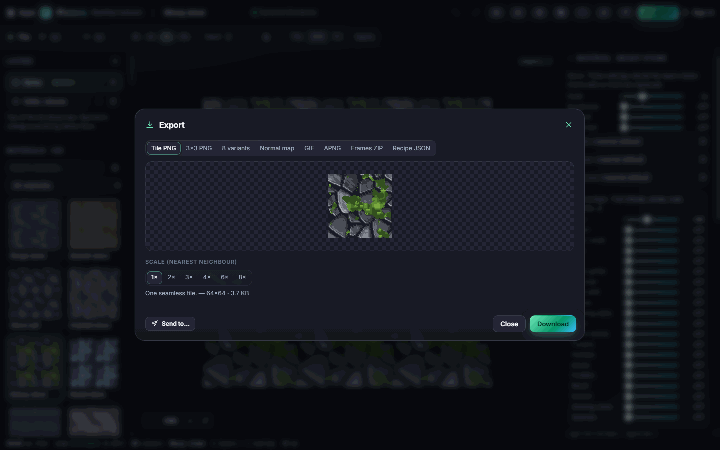 The Export window